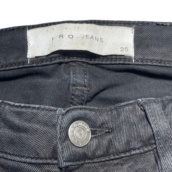 Iro Black Distressed Jarod Denim Skinny Jeans 25 - Picture 4 of 9